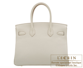 Hermes　Birkin bag 30　Beton　Clemence leather　Gold hardware