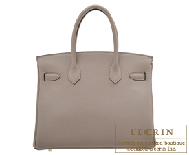 Hermes　Birkin bag 30　Gris asphalt　Togo leather　Gold hardware