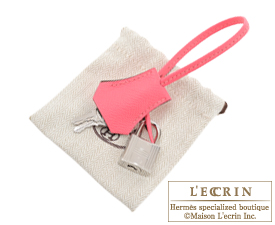 Hermes　Birkin bag 30　Rose azalee/Etoupe grey　Epsom leather　Silver hardware