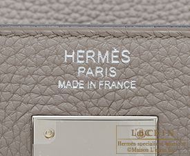 Hermes　Kelly bag 32　Gris asphalt　Togo leather　Silver hardware