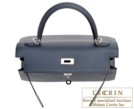 Hermes　Kelly bag 25　Blue indigo　Epsom leather　Silver hardware