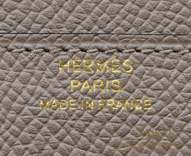 Hermes　Constance long　Gris asphalt　Epsom leather　Rose gold hardware