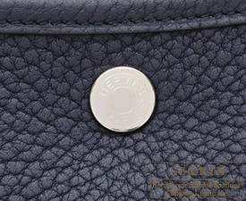 Hermes　Garden Party bag 36/PM　Camails　Blue indigo　Negonda leather　Silver hardware