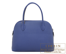 Hermes　Bolide bag 27　Blue brighton　Epsom leather　Silver hardware