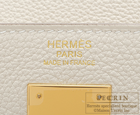 Hermes　Kelly bag 32　Craie　Togo leather　Gold hardware