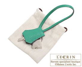 Hermes　Birkin Verso bag 35　Vert vertigo/Vert fonce　Clemence leather　Silver hardware