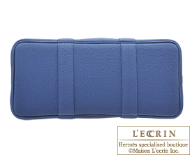 Hermes　Garden Party bag 30/TPM　Blue brighton　Negonda leather　Silver hardware