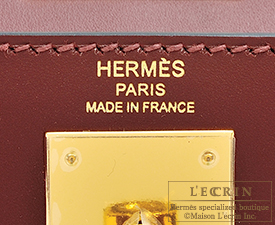 Hermes Kelly bag 28 Sellier Rouge H Sombrero leather Gold hardware 