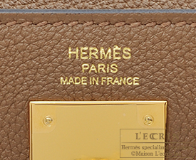 Hermes　Kelly bag 28　Alezan　Togo leather　Gold hardware