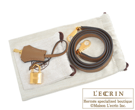 Hermes　Kelly bag 28　Alezan　Togo leather　Gold hardware