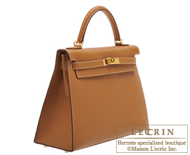 Hermes　Kelly bag 32　Gold　Epsom leather　Gold hardware
