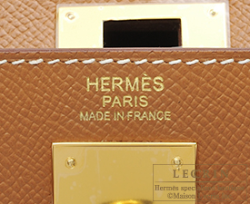 Hermes　Kelly bag 32　Gold　Epsom leather　Gold hardware