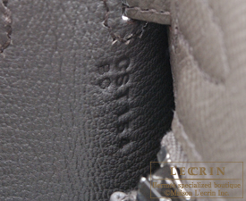 Hermes Kelly bag 25 Sellier Etain Epsom leather Silver hardware