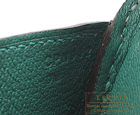 Hermes　Birkin bag 30　Gris mouette/Malachite　Epsom leather　Silver hardware