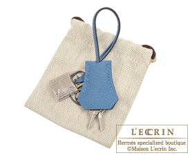 Hermes　Birkin bag 25　Azur　Togo leather　Silver hardware