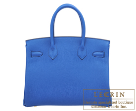 Hermes　Birkin bag 30　Blue zellige　Togo leather　Gold hardware