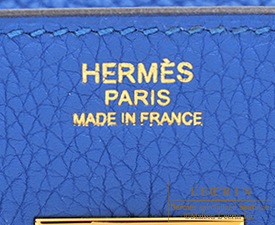 Hermès Birkin 30 Blue Zellige Togo Gold Hardware