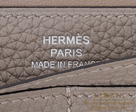 Hermes　Dogon LONG　Gris asphalt　Togo leather　Silver hardware