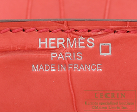 Hermes　Birkin bag 25　Bougainvillier　Matt alligator crocodile skin　Silver hardware
