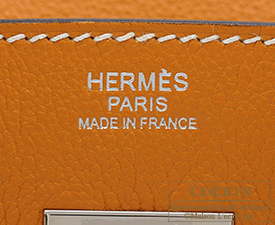 Hermes　Birkin bag 30　Toffee　Novillo leather　Silver hardware