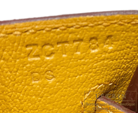 Hermes　Birkin bag 25　Jaune ambre　Togo leather　Gold hardware