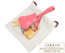 Hermes　Birkin bag 25　Rose lipstick　Tadelakt leather　Gold hardware