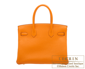 Hermes　Birkin bag 30　Apricot　Clemence leather　Gold hardware