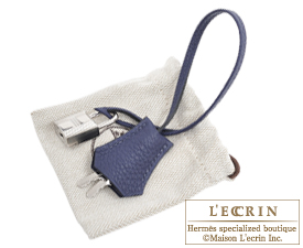 Hermes　Birkin bag 35　Blue encre　Togo leather　Silver hardware