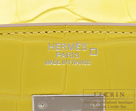 Hermes　Birkin bag 30　Lime　Matt alligator crocodile skin　Silver hardware