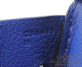 Hermes　Birkin bag 30　Gris mouette/Blue electric　Epsom leather　Matt gold hardware