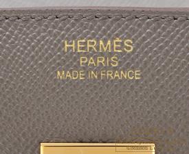 Hermes　Birkin bag 35　Etain/Etain grey　Epsom leather　Gold hardware 