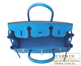 Hermes　Birkin bag 30　Blue zanzibar　Epsom leather　Silver hardware