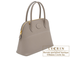 Hermes　Bolide bag 27　Gris asphalt　Epsom leather　Gold hardware