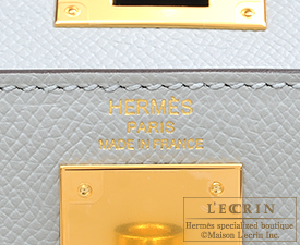 Hermes　Kelly bag 28　Blue glacier　Epsom leather　Gold hardware