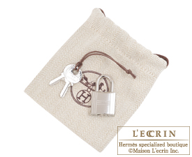 Hermes　Picotin Lock　Tressage De Cuir bag 18/PM　Jaune ambre/Brique/White　Epsom leather　Silver hardware