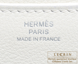Hermes　Constance Optique mini　White　Evercolor leather　Silver hardware