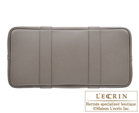 Hermes　Garden Party bag TPM　Etain　　Epsom leather　Silver hardware