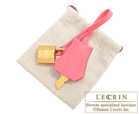 Hermes　Birkin bag 25　Rose azalee　Epsom leather　Gold hardware