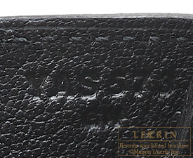 Hermes　Birkin Touch bag 30　Black　Togo leather/Matt alligator crocodile skin　Gold hardware