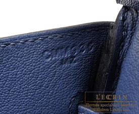 Hermes　Birkin bag 30　Blue brighton　Novillo leather　Silver hardware