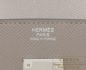 Hermes　Birkin bag 30　Gris asphalt　Epsom leather　Silver hardware