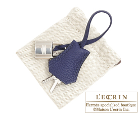 Hermes　Birkin bag 25　Blue encre　Togo leather　Silver hardware