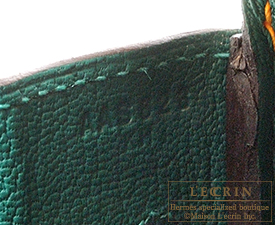 Hermes　Birkin bag 30　Jaune d'or/Malachite　Epsom leather　Matt gold hardware