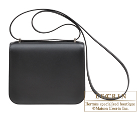 Hermes　Constance Optique mini　Black　Tadelakt leather　Silver hardware