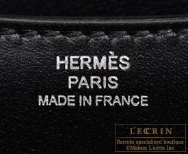 Hermes　Constance Optique mini　Black　Tadelakt leather　Silver hardware