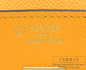 Hermes　Birkin bag 25　Jaune d'or/Gris mouette　Epsom leather　Matt gold hardware