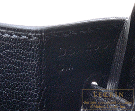 Hermes　Birkin bag 25　Craie/Black　Togo leather　Matt gold hardware