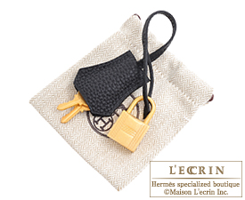 Hermes　Birkin bag 25　Craie/Black　Togo leather　Matt gold hardware