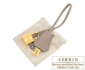 Hermes　Birkin bag 35　Gris asphalt　Epsom leather　Gold hardware