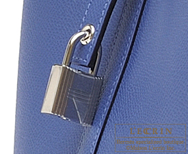 Hermes　Picotin Lock　Tressage De Cuir bag MM　Blue brighton/Capucine/Blue saphir　Epsom leather　Silver hardware
